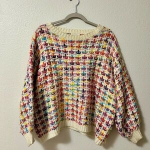 Multicolor Chunky Knit Sweater